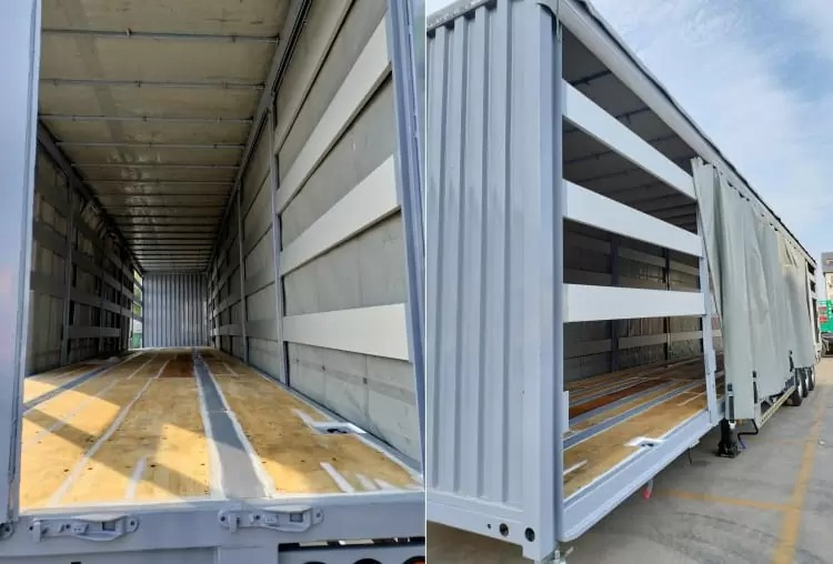 Reman 3 Axle Curtainside Semi Trailer 6 reman curtainsider for sale