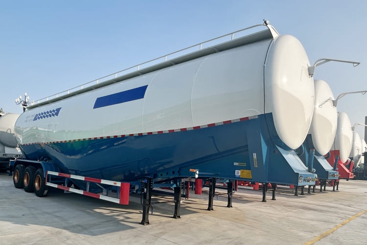 Remanufactured Dry Bulk Tank Trailer 50 CBM 2 reman cement tanker truck | reman cement trailers for sale
