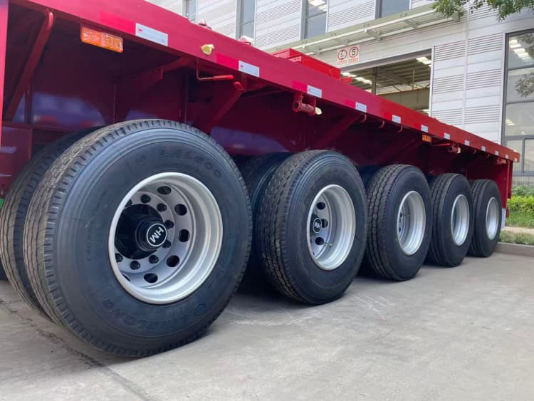 China reman flatbed trailer | multi axle flatbed trailer