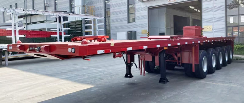 China reman flatbed trailer | multi axle flatbed trailer