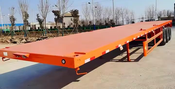 Remanufactured 3 Axle 40 Ft Flatbed Trailer 2 reman flatbed tractor trailer | 3 axle flatbed semi trailer
