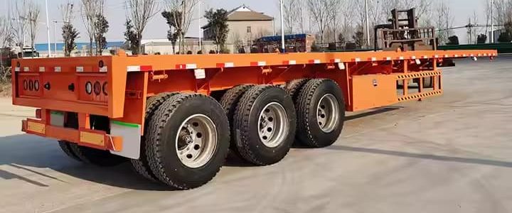 Remanufactured 3 Axle 40 Ft Flatbed Trailer 3 reman flatbed tractor trailer | 3 axle flatbed semi trailer