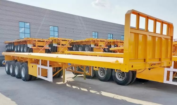 Reman 4 Axle 80 Ton Flatbed Trailer 2 reman flatbed trailer prices | 4 axle flatbed trailer