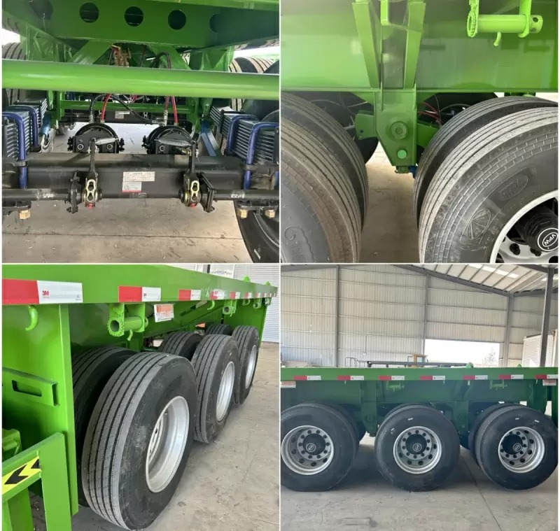 Reman Tri Axle 40 Foot Flatbed Trailer 6 reman flatbed trailer for sale near me | tri axle flatbed trailer