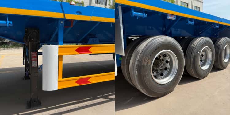 Reman 3 Axle 40 Ft Flatbed Semi Trailer 9 custom reman flatbed trailer