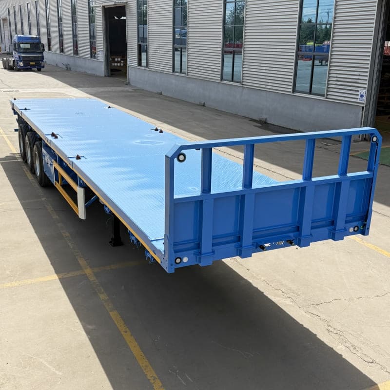 Reman 3 Axle 40 Ft Flatbed Semi Trailer 1 remanufactured flatbed trailer tri axle