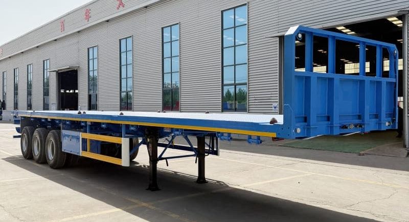 Reman 3 Axle 40 Ft Flatbed Semi Trailer 4 reman flatbed semi trailer for sale | 40ft flatbed trailer