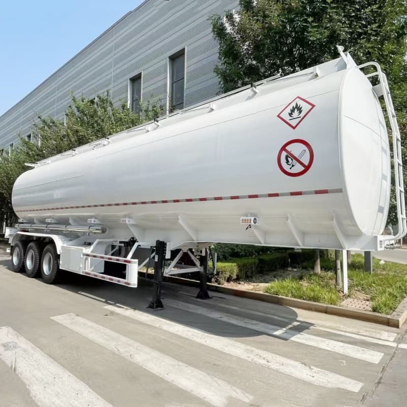 Reman Tri Axle 45 CBM Fuel Tanker Trailer 1 remanufactured fuel tanker
