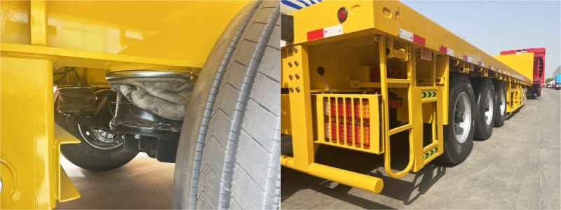 Reman Heavy Duty Flatbed Trailer with Front Wall 6 reman heavy duty flatbed trailer for sale | 40ft flatbed semi trailer
