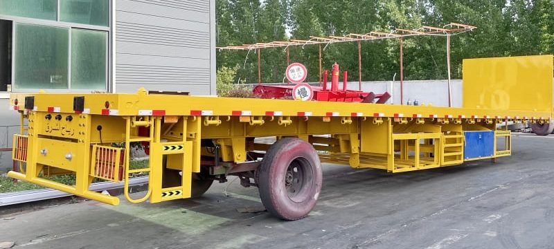 Reman Heavy Duty Flatbed Trailer with Front Wall 4 reman heavy duty flatbed trailer for sale | 40ft flatbed semi trailer