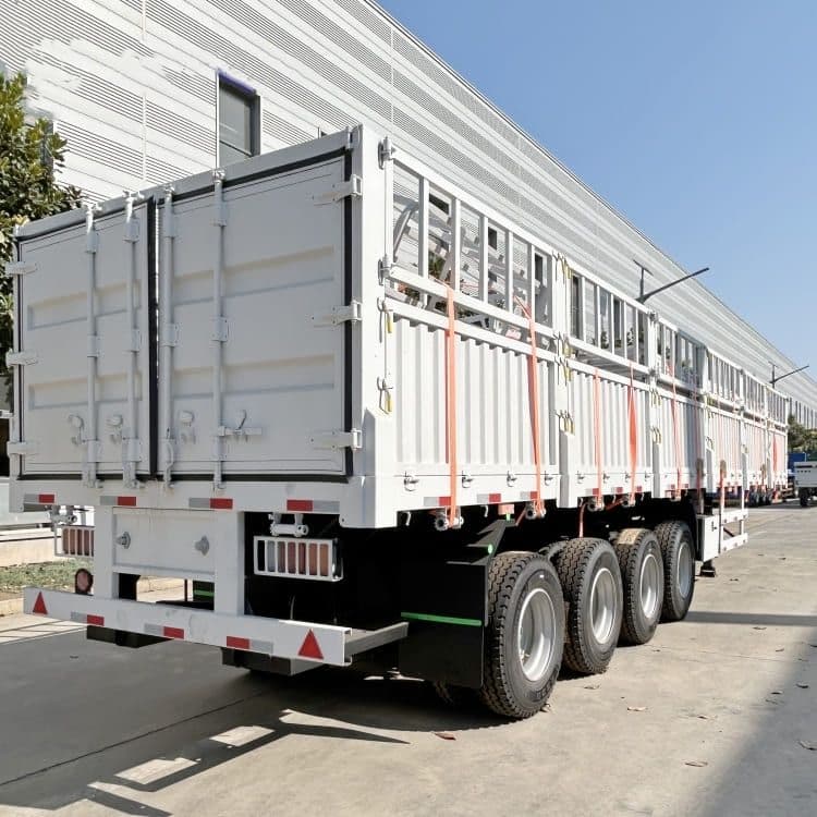 Reman 4 Axle 80 Ton Fence Semi Trailer 1 remanufactured livestock trailer