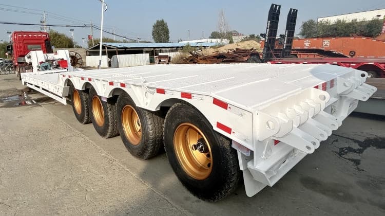 Reman 4 Axle 80 Ton Removable Lowboy Trailer 3 reman detachable lowboy trailer