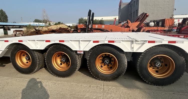 Reman 4 Axle 80 Ton Removable Lowboy Trailer 6 reman detachable lowboy trailer