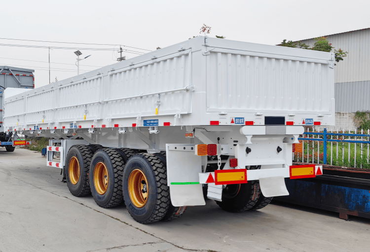 Remanufactured Tri Axle Dropside Tipper Trailer 3 reman dropside tipper trailer | reman low side dump trailer