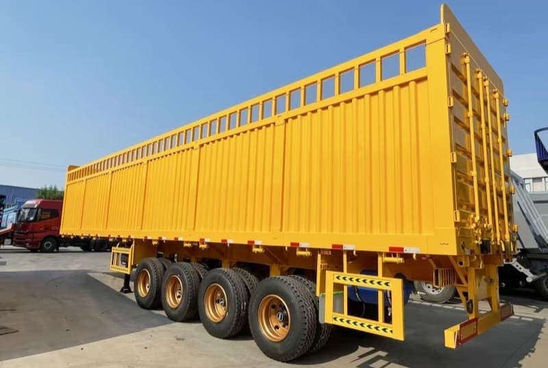 Reman 4 Axle 80 Ton High Drop Side Trailer 2 reman drop side semi trailer | reman sideboard trailer