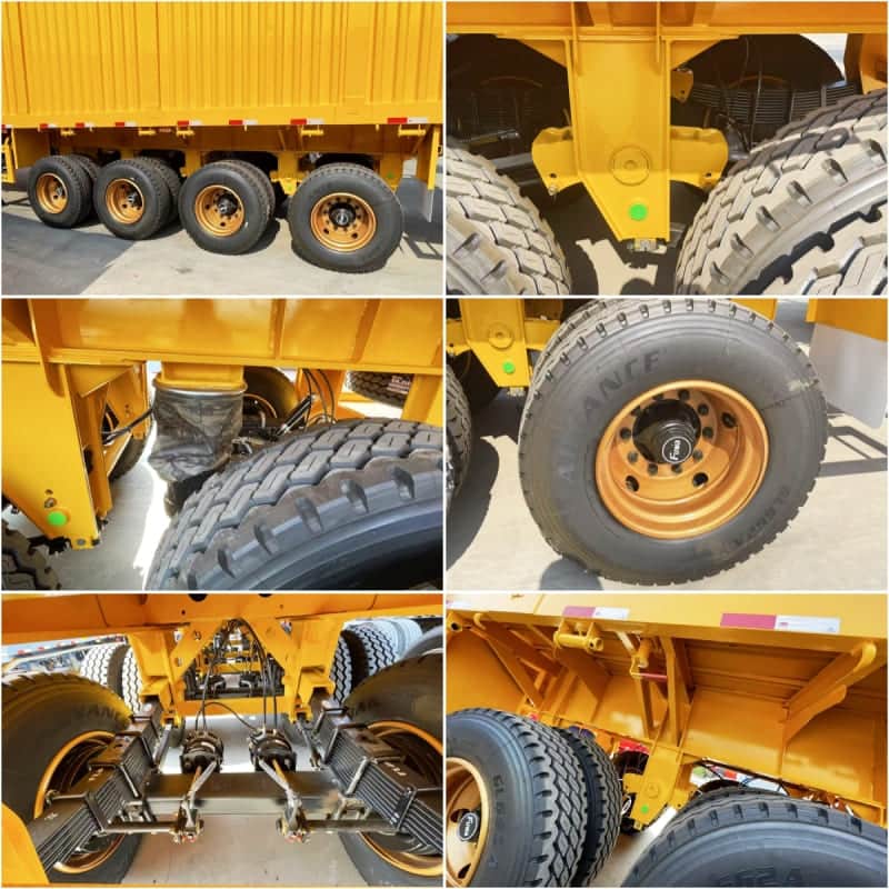 Reman 4 Axle 80 Ton High Drop Side Trailer 5 reman drop sided trailer | reman sideboard trailer