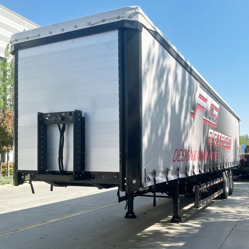 Reman 2 Axle Sidecurtain Trailer 2 reman sidecurtain trailer for sale | reman tarp side trailer